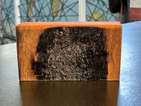 Kartenhalter aus alter Fassdaube